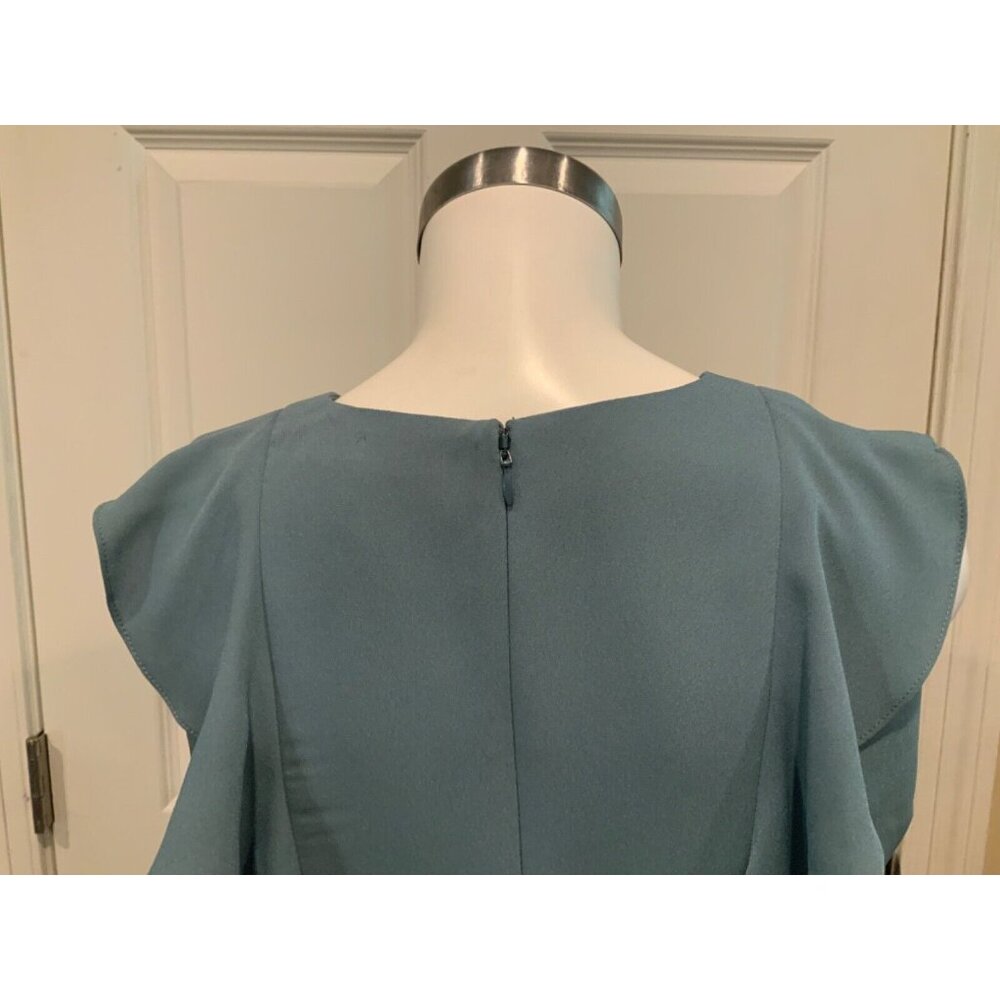 BCBGMaxAzria Blue Ruffle Mini Dress - Picture 6 of 7